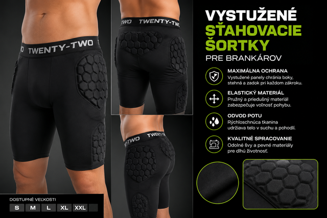 Vystužené brankárske šortky PROTECT-GEAR